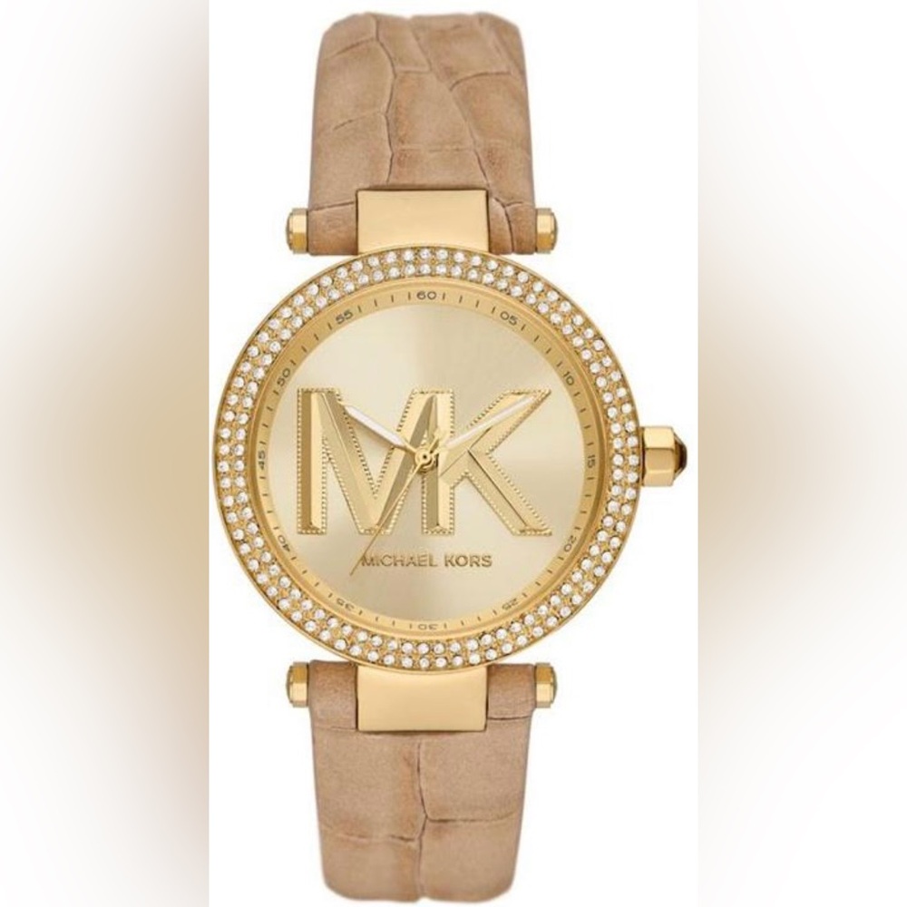 Michael Kors Gold Dial with Tan Strap Women's Watch